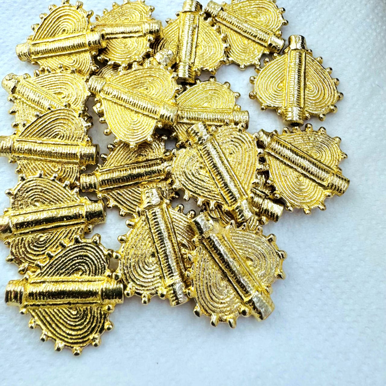 Heart Shape Brass Charms