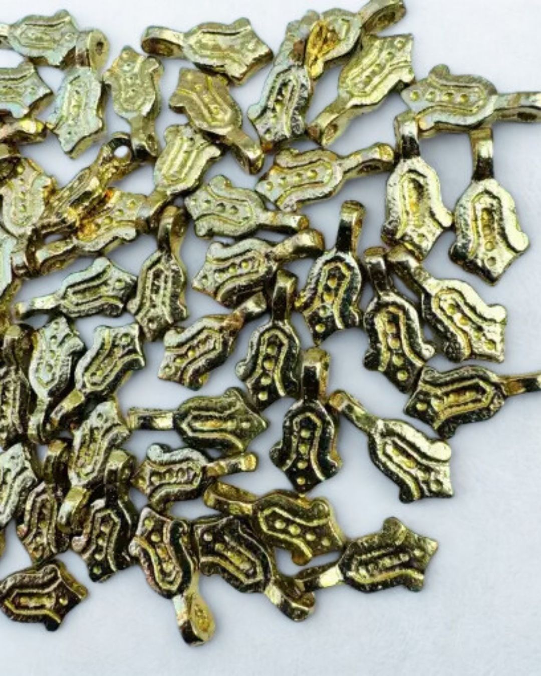 Hamsa Hand Brass Charms